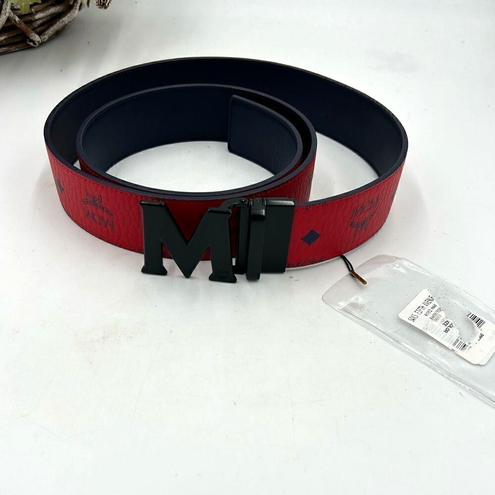 Men’s MCM reversible belt size 46 can be made smaller